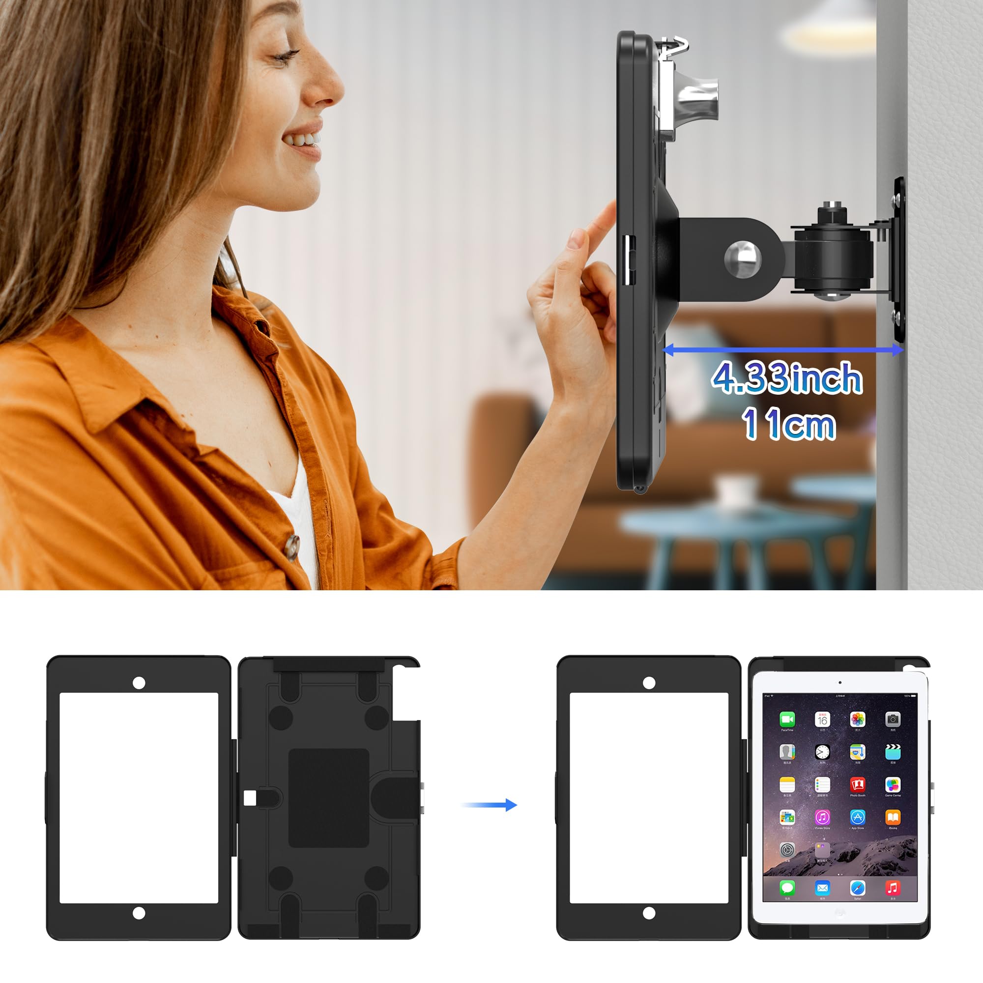 Amazon.com: Keuvirya iPad Wall Mount – Tablet Wall Mount Holder